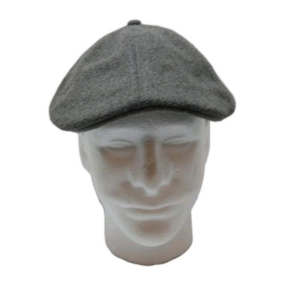 60% Wool Hat Newsboy Cabbie Cap Peaky Blinders Country Gentleman Gray Sz8' #1233 - Picture 1 of 14